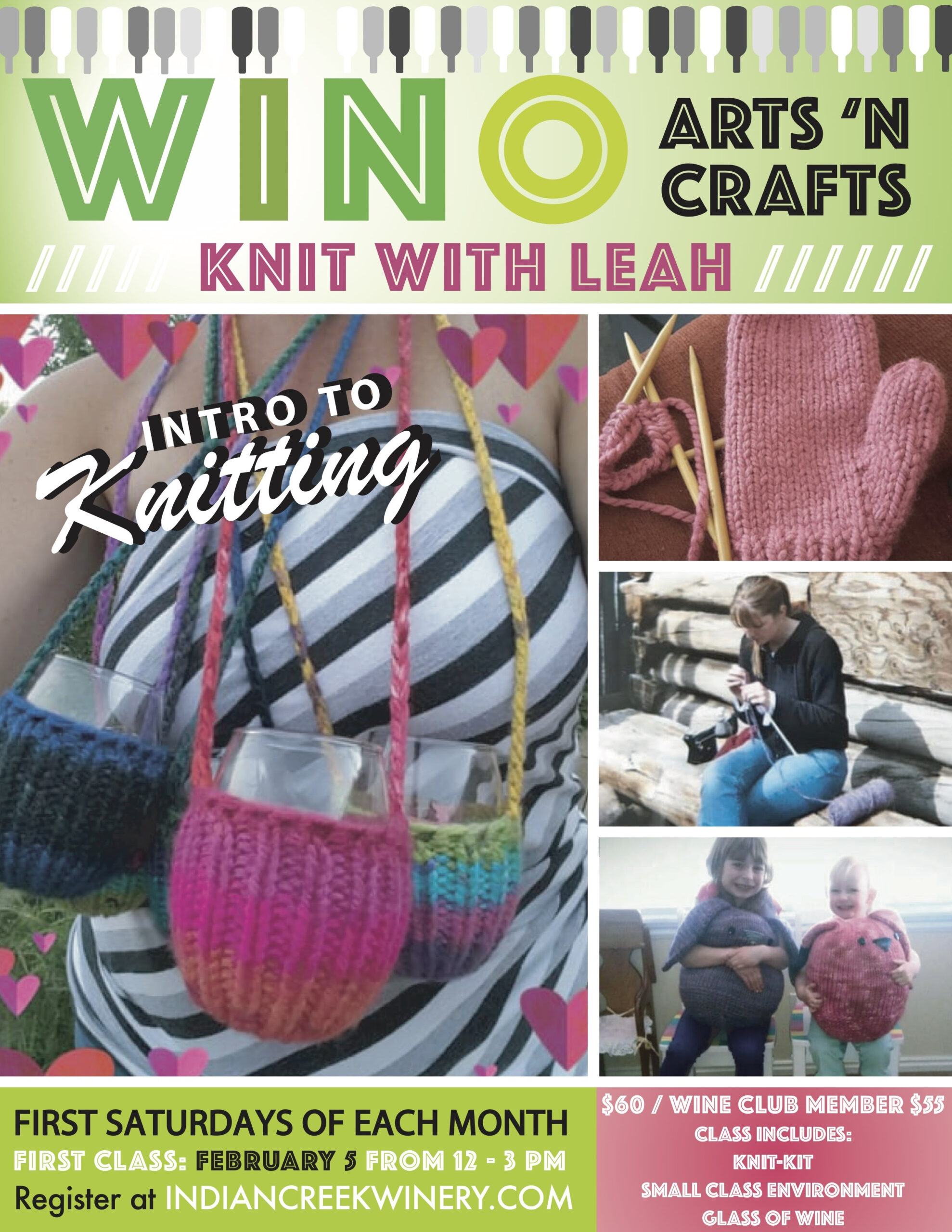 Indian Creek Winery Arts N' Crafts knitting